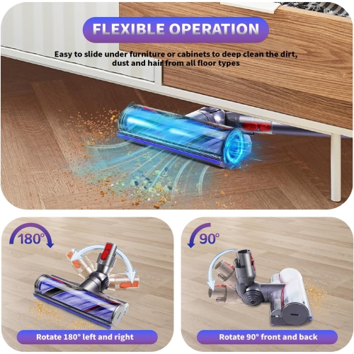 Tête d'aspirateur anti-enchevêtrement améliorée pour aspirateur sans fil V7 V10 V11 V15 de Dyson