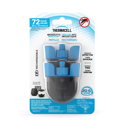 Nouveau Recharges de chasse-moustiques rechargeables Thermacell; 72 heures; compatible avec les chasse-moustiques Thermacell de série E et rayon