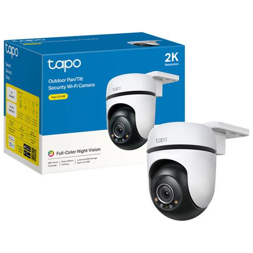 Caméra IP d'extérieur semi sans fil 2K panoramique-inclinable Tapo C510W de TP-Link
