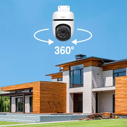 Caméra IP d'extérieur semi sans fil 2K panoramique-inclinable Tapo C510W de TP-Link