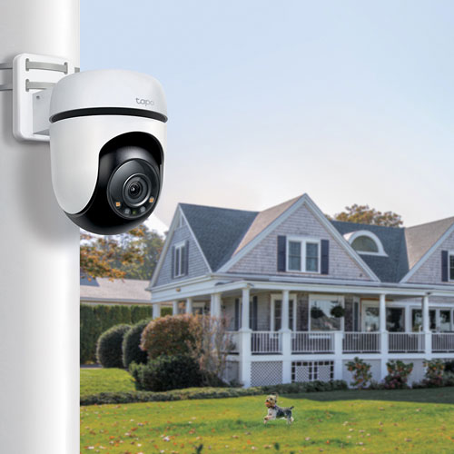 Caméra IP d'extérieur semi sans fil 2K panoramique-inclinable Tapo C510W de TP-Link