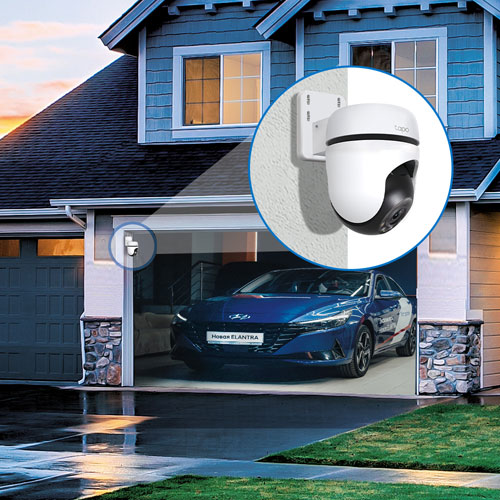 Caméra IP d'extérieur semi sans fil 2K panoramique-inclinable Tapo C510W de TP-Link