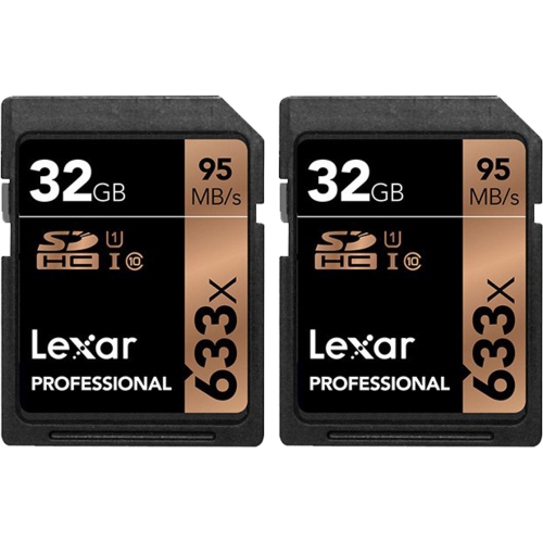 Lexar Carte Sdhc 32 Go 633x Professional 95 Mo/s Classe 10 Uhs-i