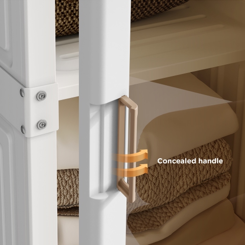 AntBox Closet 15 grids 9 doors 3 hangers, Portable Wardrobe Closet Storage Organizer for Clothes, Folding All-in-one Plastic Wardrobe with Magnetic