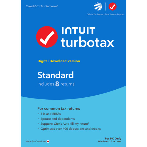 TurboTax Standard 2023 - 3 User - 8 Returns - English - Digital Download