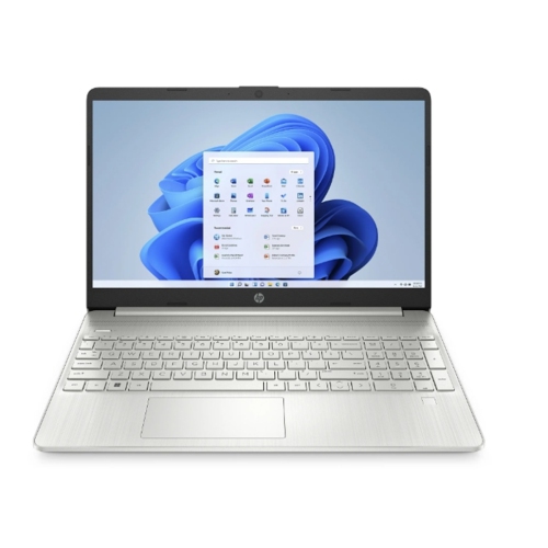 HP 15.6" FHD Laptop, Intel Core i3-1215U, 8GB RAM, 256GB SSD, Silver, Windows 11 Home, Intel UHD Graphics, Numeric Keypad, HD Webcam, 1 Year Warranty