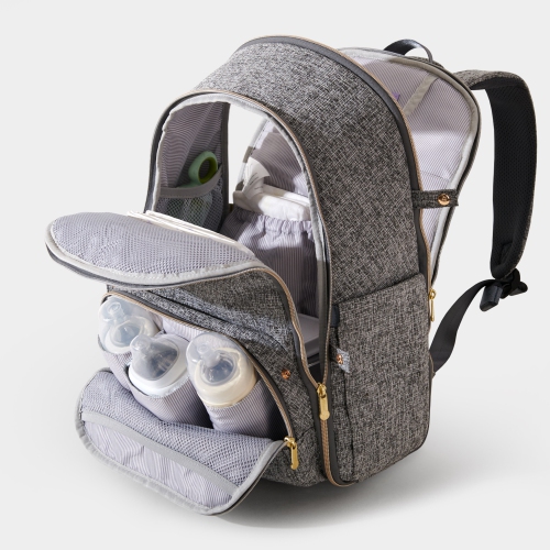 Sunveno Tweed Foldable Diaper Bag Backpack