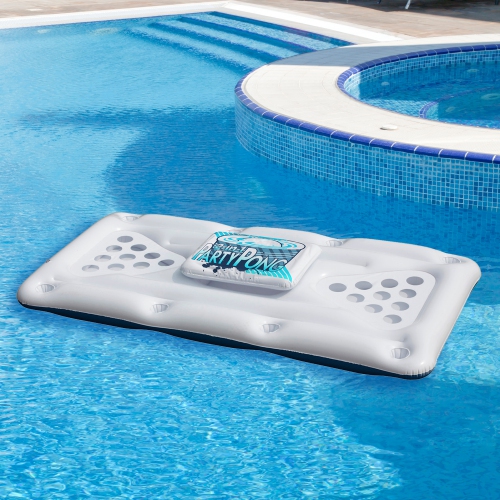 Floating Swimming Pool Pong Game with Built In Cooler - 76.5"