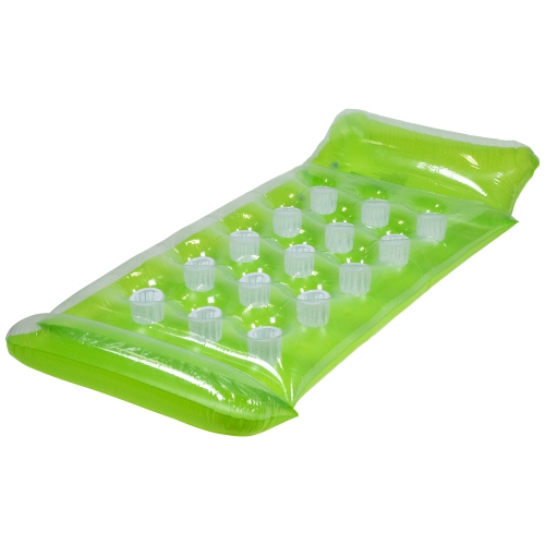 Inflatable 15-Pocket Swimming Pool Lounge - 64.75" - Green