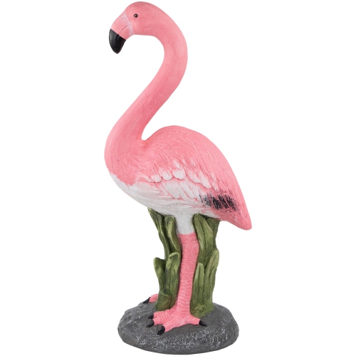 25" Standing Pink Flamingo Outdoor Garden Statue