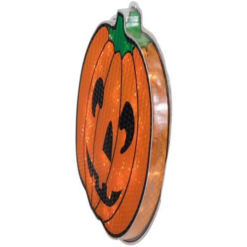 Lighted Jack O' Lantern Halloween Window Decoration - 13.5"
