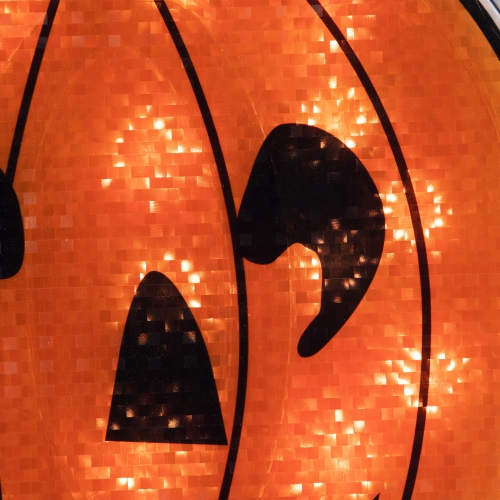 Lighted Jack O' Lantern Halloween Window Decoration - 13.5"
