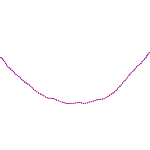 Shiny Beaded Christmas Garland -15' x .25" - Pink - Unlit