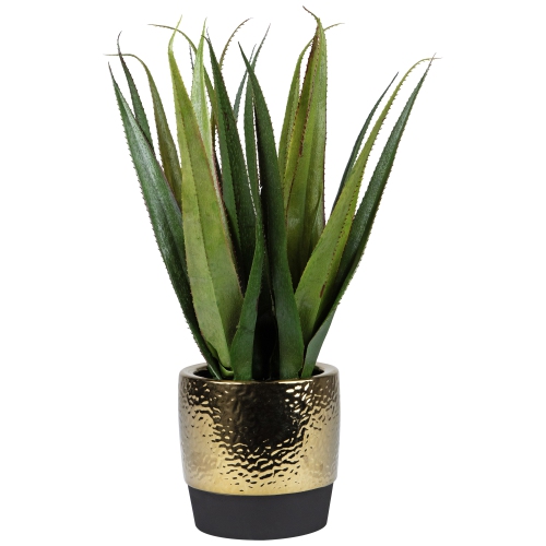 Artificial Agave Succulent Plant in a Textured Pot - 17"