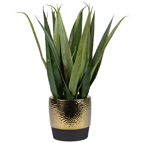 Artificial Agave Succulent Plant in a Textured Pot - 17"