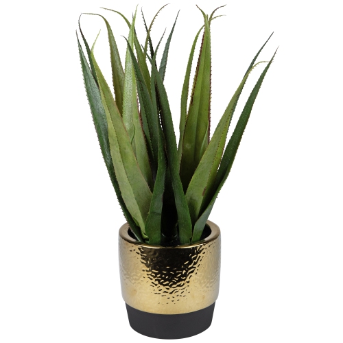 Artificial Agave Succulent Plant in a Textured Pot - 17"