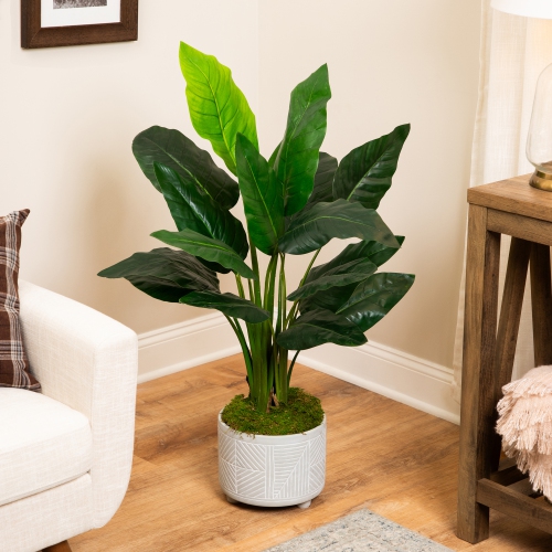 NORTHLIGHT  Potted Artificial Bird Of Paradise Plant - 43"