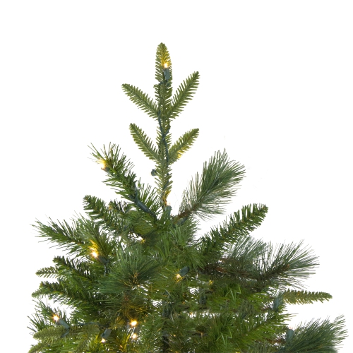 Real Touch Pre-Lit Medium Rosemary Emerald Angel Pine Artificial Christmas Tree - 6.5' - Warm White LED Lights