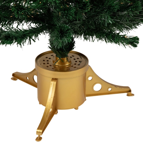 Arbre de Noël artificiel illuminé en fibre optique changeant de couleur moyenne - 6 pi