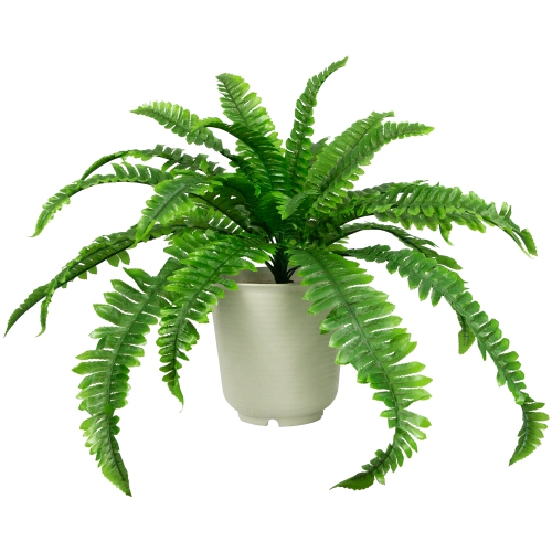 NORTHLIGHT  Boston Fern Artificial Potted Plant - 24"