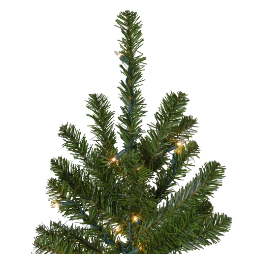 Pre-Lit Canadian Pine Artificial Pencil Christmas Tree - 6.5' - Clear Lights