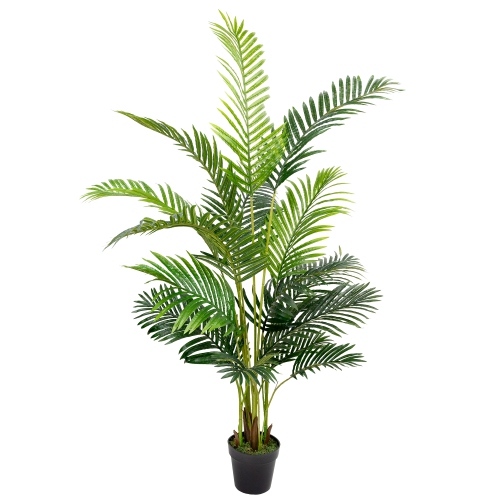 Potted Artificial Green Areca Palm Tree - 5.25'