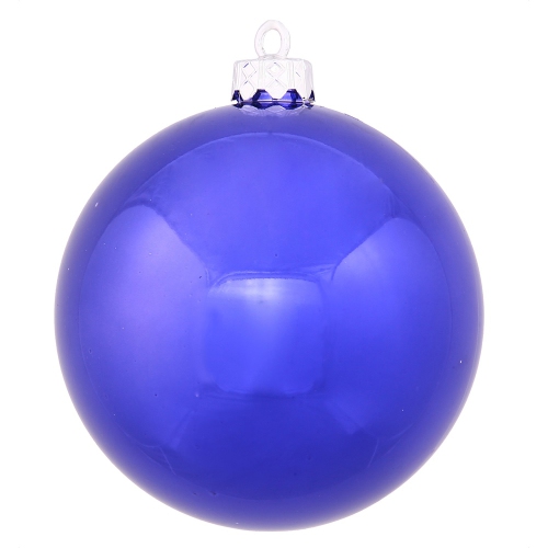 Shiny Shatterproof Christmas Ball Ornament - 2.75" - Cobalt Blue