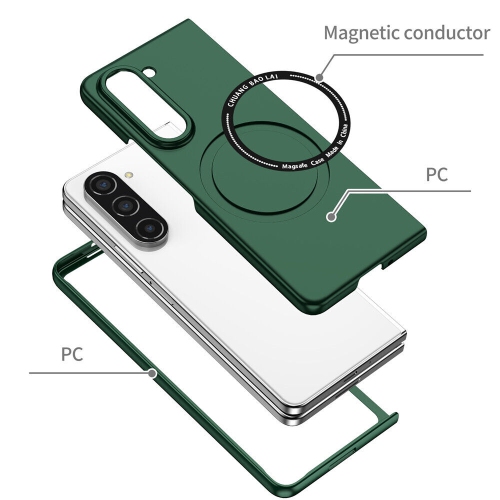SuperShield Magnetic Phone Case for Samsung Galaxy Z Fold5 5G Compatible with Magsafe, Military-Grade Shockproof Case with Built-in Magnet Circle -