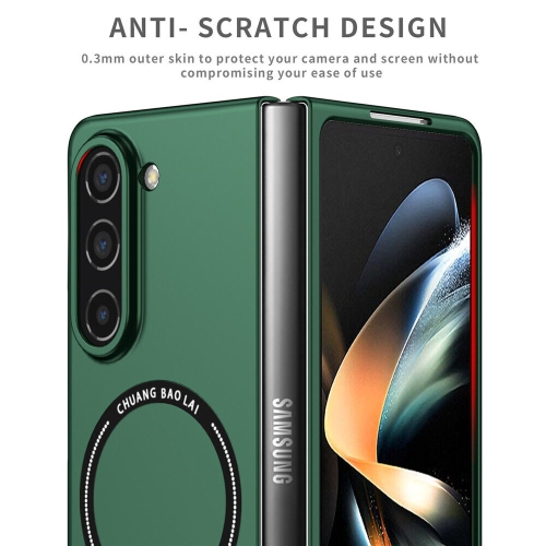 SuperShield Magnetic Phone Case for Samsung Galaxy Z Fold5 5G Compatible with Magsafe, Military-Grade Shockproof Case with Built-in Magnet Circle -