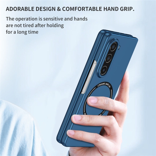 SuperShield Magnetic Phone Case for Samsung Galaxy Z Fold5 5G Compatible with Magsafe, Military-Grade Shockproof Case with Built-in Magnet Circle -
