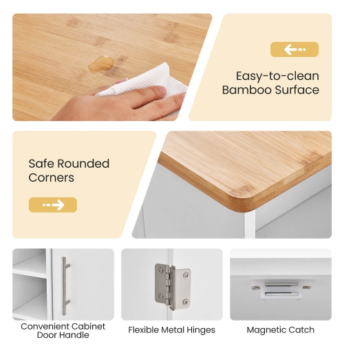 Gymax Kitchen Cart on Wheels Mobile Kitchen Storage Island w/ 6-Bottle Wine Rack