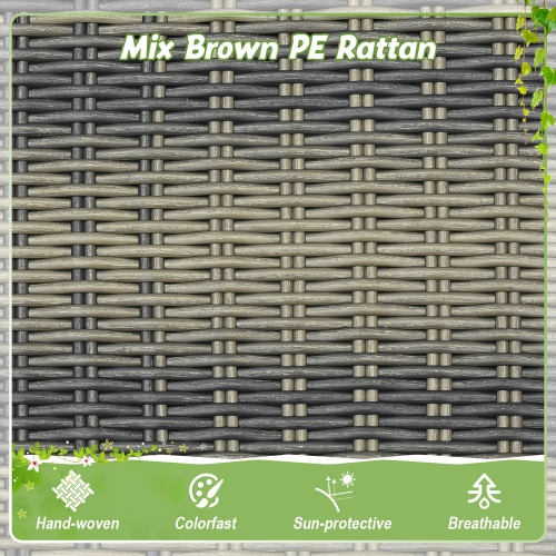 Gymax 1-Person Rattan Porch Swing Single Swing Chair Bench w/ Hanging Hemp Ropes Outdoor