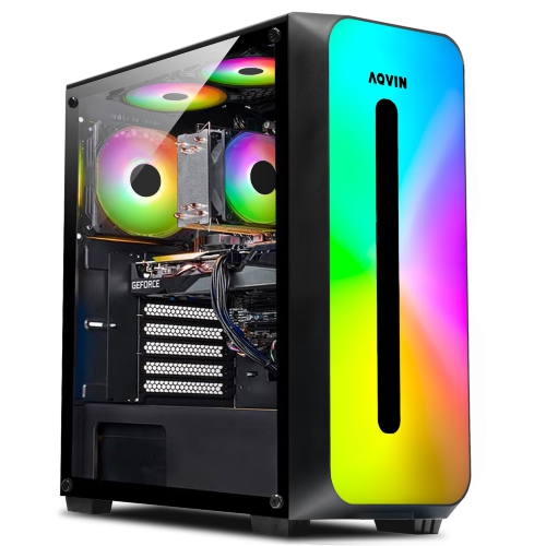 AQVIN AQB60 Gaming Desktop Computer Tower PC AMD RX 580 8GB