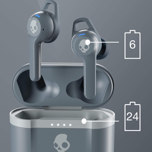Skullcandy Indy Evo In-Ear Sound Isolating True Wireless Earbuds - Chill Grey