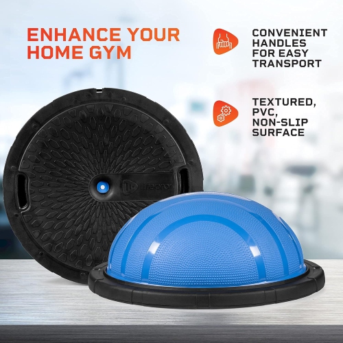 LifePro Half Exercise Ball Trainer: Balance Ball for Exercise, Stability Ball Trainer - Full Body Workout, Physical Therapy - Half Exercise Ball for