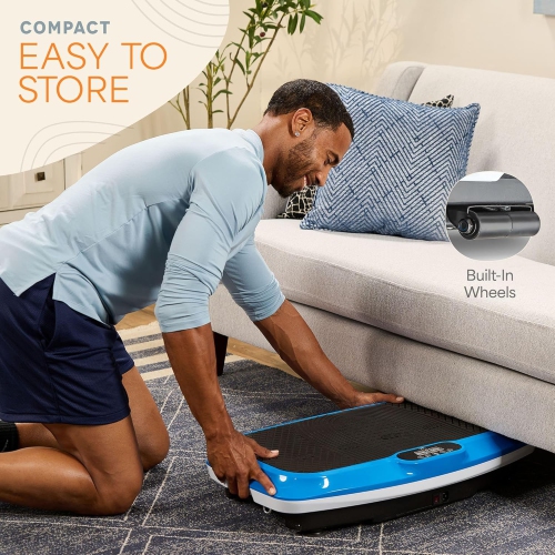 LifePro Turbo 3D Vibration Plate Exercise Machine with Magnetic Acupoints – Dual-Motor Vibrating Plate for Recovery, Lymphatic Drainage, Muscle