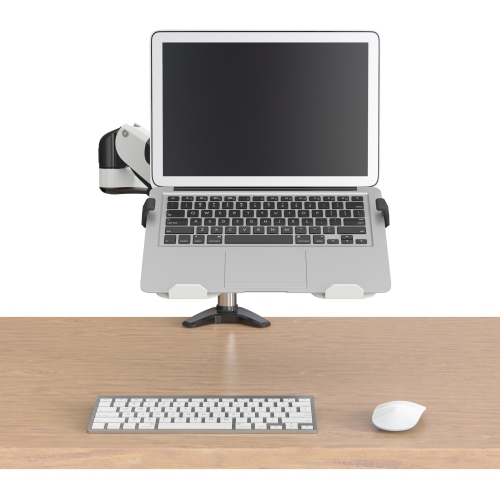 SHOPPINGALL Laptop Mount Tray for Monitor Arms and Stands | Notebook Arm Mount Tray Fits 75 x 75 and 100 x 100 VESA Mount Holes Fully Secures Laptop