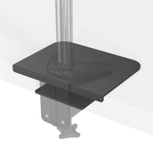 SHOPPINGALL Pack of 2 Steel Desk Reinforcement Plate for Fragile Tabletop, Compatible with Most Monitor Mounts - SA-A83-BLACK