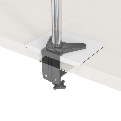 SHOPPINGALL Pack of 2 Steel Desk Reinforcement Plate for Fragile Tabletop, Compatible with Most Monitor Mounts - SA-A83-WHITE