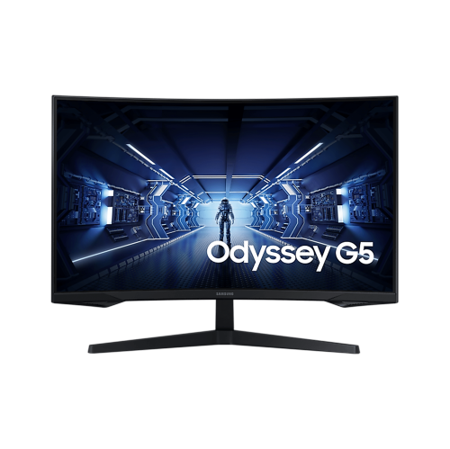 Refurbished - Samsung LC27G55TQB 27" WQHD Odyssey G5 Gaming Monitor With 1000R Curved Screen