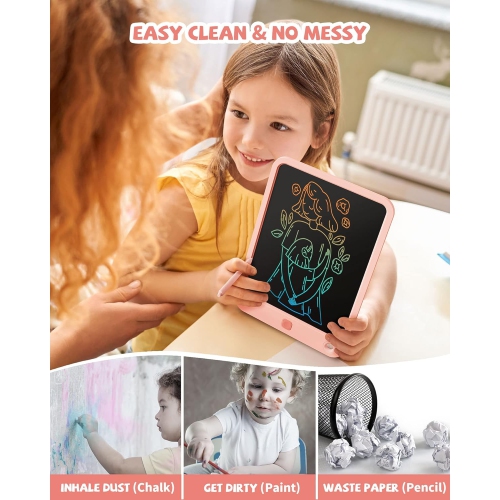 LCD Writing Tablet 10 inch - Toys for 2-8 Year Old, Unicorn Doodle Board, Drawing Pad - Unicorn Gifts for Boys, Girls - Birthday Presents for kids