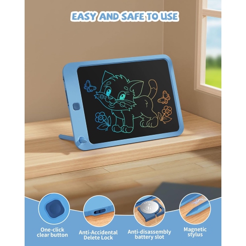 LCD – Tablette d'écriture 10&nbsp;po – Jouets pour tout-petits de 3-12 ans, Bloc à dessin pour enfants, garçons, filles – Tableau à gribouiller –