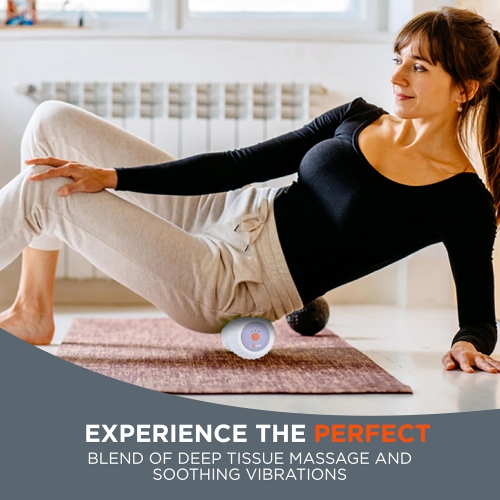 LOOKEE® FlexiTwist™ A10 Vibrating Peanut Massage Ball | Peanut Massage Ball Roller for Deep Tissue Point Therapy Vibrating Roller Massager for Muscle