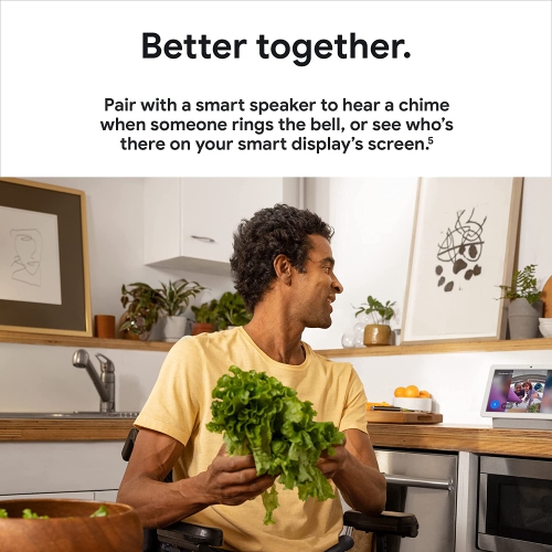 Google Nest Video Doorbell - Battery-Powered - White