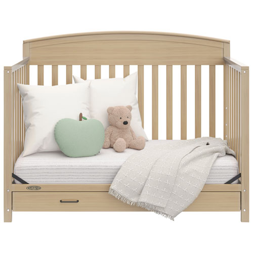 Lit de bébé transformable 5-en-1 Benton de Graco avec tiroir - Bois flotté