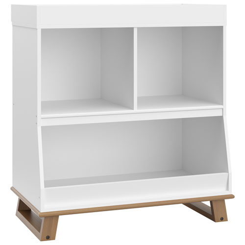 Commode moderne avec dessus de table à langer de Stockcraft - Blanc