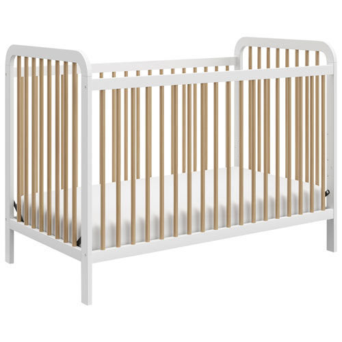Storkcraft Pasadena 3-in-1 Convertible Crib - White/Driftwood