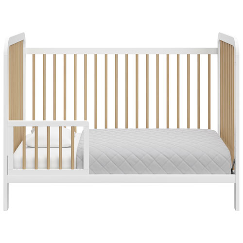 Storkcraft Pasadena 3-in-1 Convertible Crib - White/Driftwood