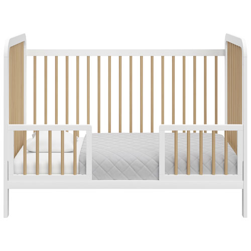 Storkcraft Pasadena 3-in-1 Convertible Crib - White/Driftwood