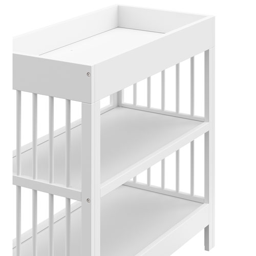 Graco Teddi 2-Shelf Changing Table with Changing Pad - White